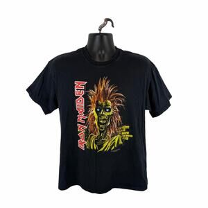 Vintage 2006 Iron Maiden Graphic Tee Size Large Rock Punk Emo